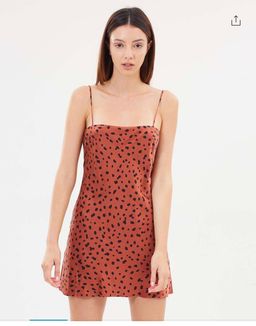 Bec and Bridge Brown mini dress Size 8 for rent on The Volte - image 1