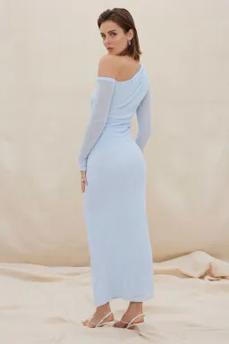 Sovere Embrace Knit Maxi Dress Dawn Blue Size 14 for rent on The Volte - image 2