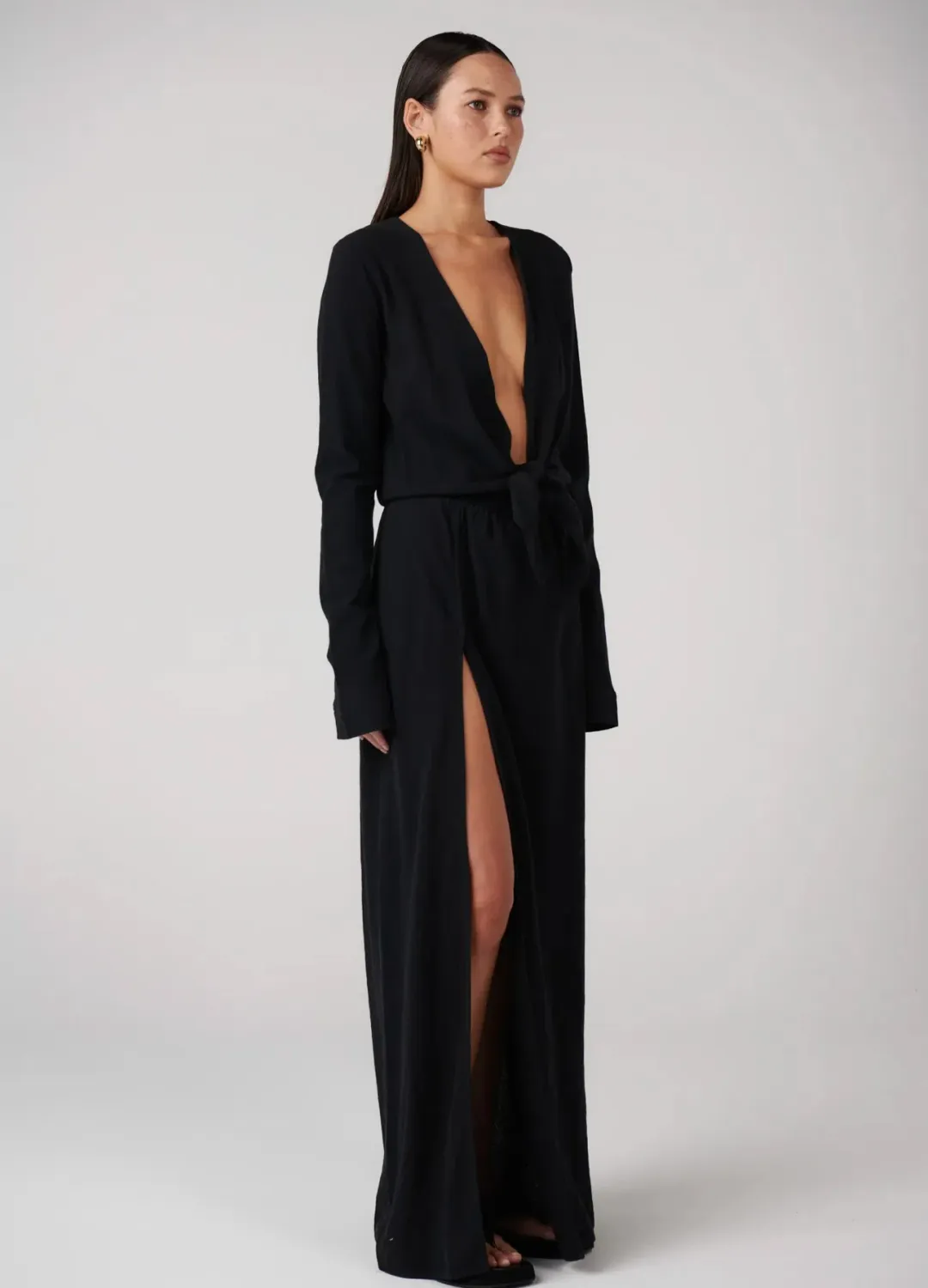 Bayse Rayna Maxi Dress Black Size 10 for rent on The Volte - main image