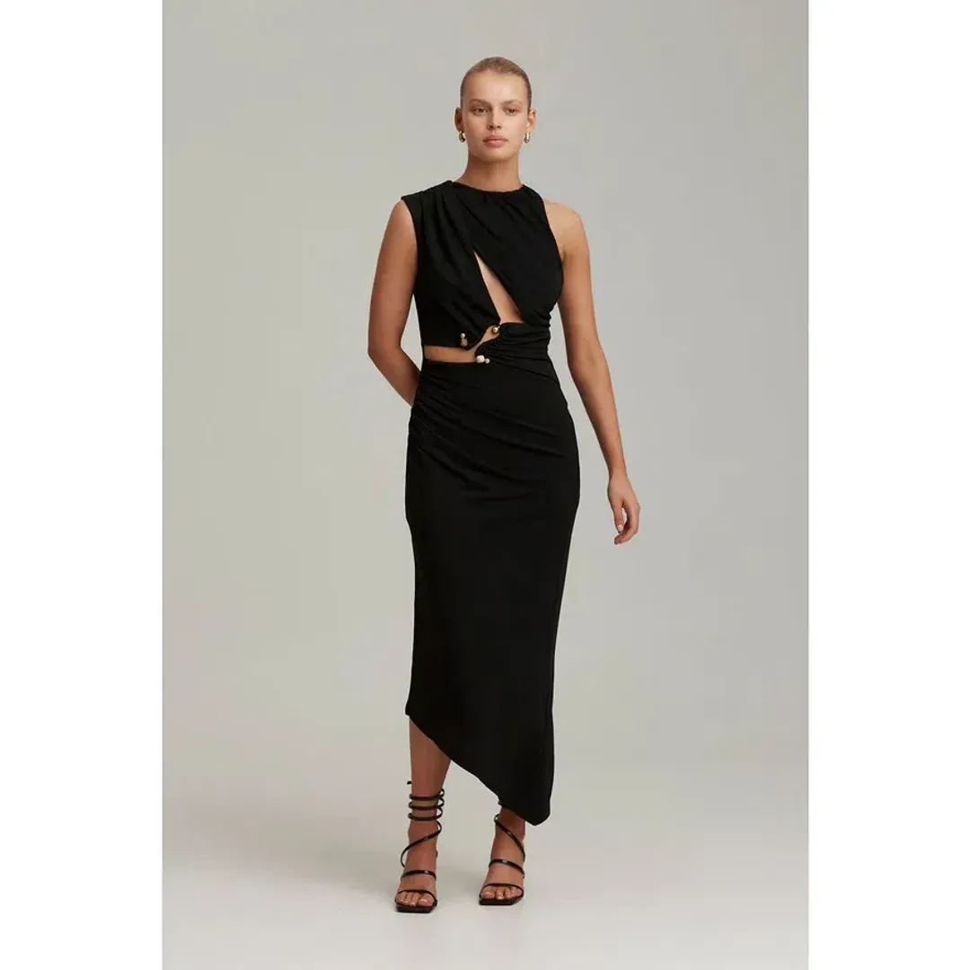 C/MEO Collective Entropy Dress Black Size AU 10 for rent on The Volte - main image
