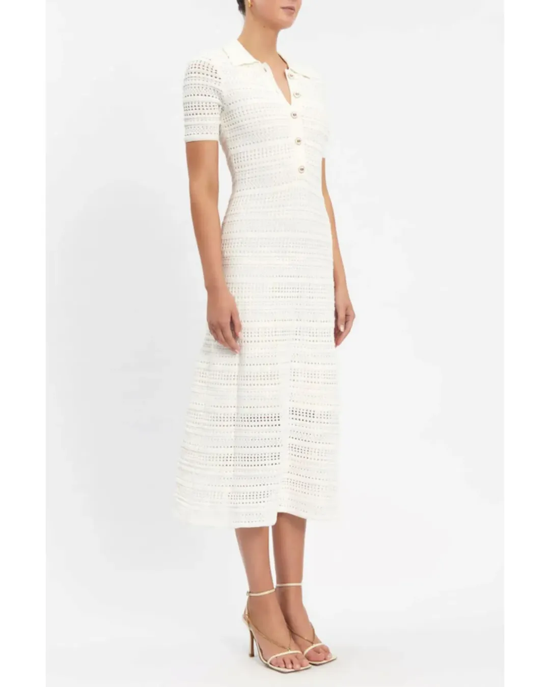 Rebecca Vallance Magnolia Knit Dress White Size S / AU 8 for rent on The Volte - main image