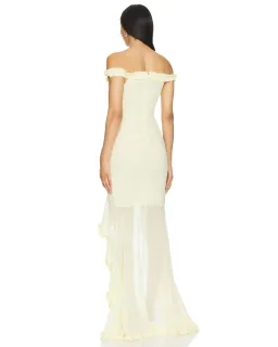 Majorelle Chandra Gown Yellow Size XS / AU 6 for rent on The Volte - image 4