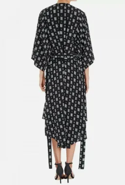 Sass & Bide The It Of You Kimono Robe Dress Black Print Size 6 for rent on The Volte - image 3