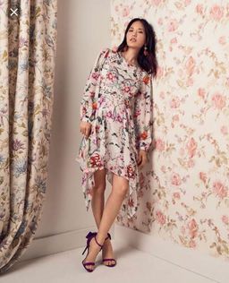 Thurley Poppy print layered dress for rent on The Volte - image 2