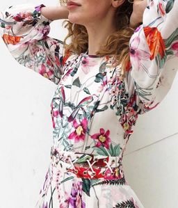 Thurley Poppy print layered dress for rent on The Volte - image 1