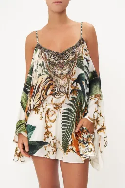 Camilla Franks Drop Shoulder Playsuit Tiger Trap Print Size S /AU 10 for rent on The Volte - image 2
