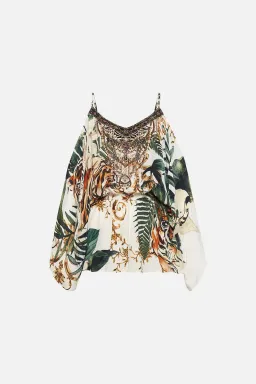 Camilla Franks Drop Shoulder Playsuit Tiger Trap Print Size S /AU 10 for rent on The Volte - image 7