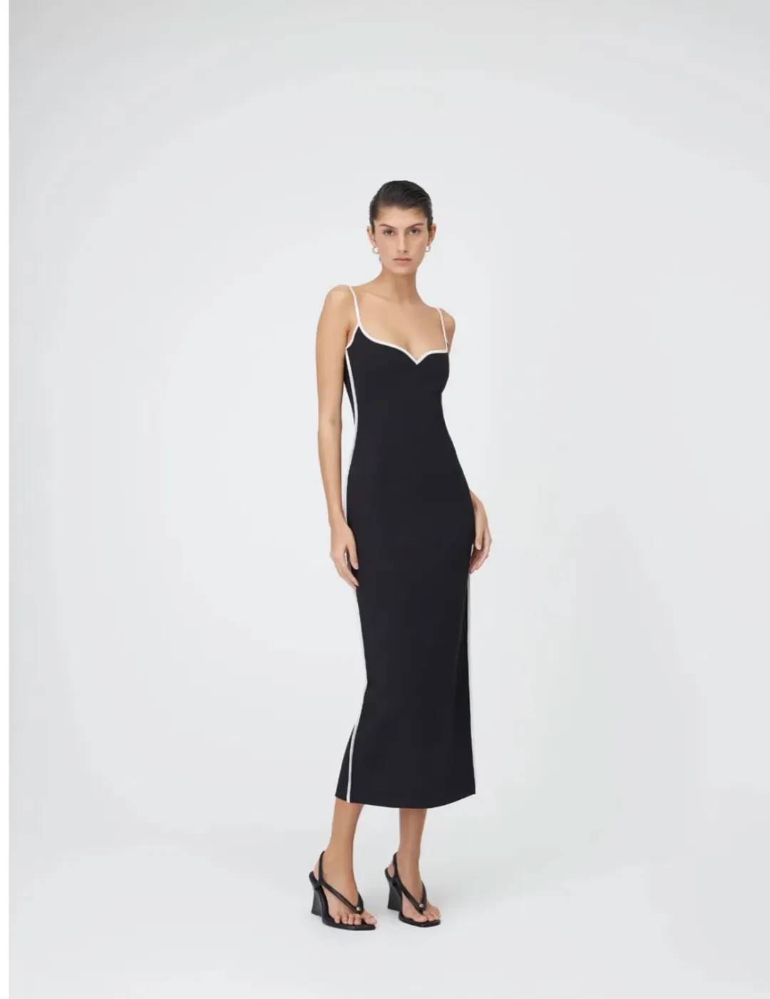 Paris Georgia Heart Dress Black/White Size 10  for rent on The Volte - main image