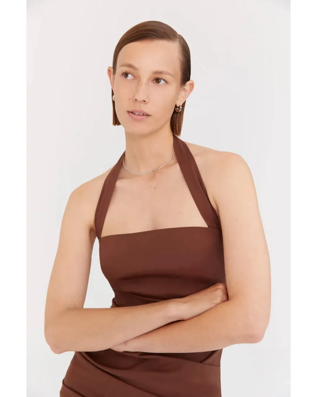 Sir the Label Nikki Gown Brown Size 2 / AU 10 for rent on The Volte - main image