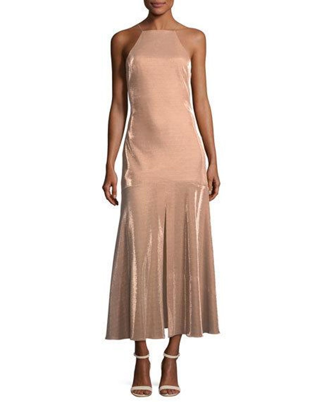 Camilla & Marc Opasidy Halter Neck Dress Pink Size 10 for rent on The Volte - main image