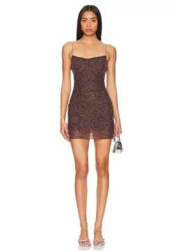 Bec & Bridge Alize Singlet Mini Dress in Espresso Size 8 for rent on The Volte - image 1