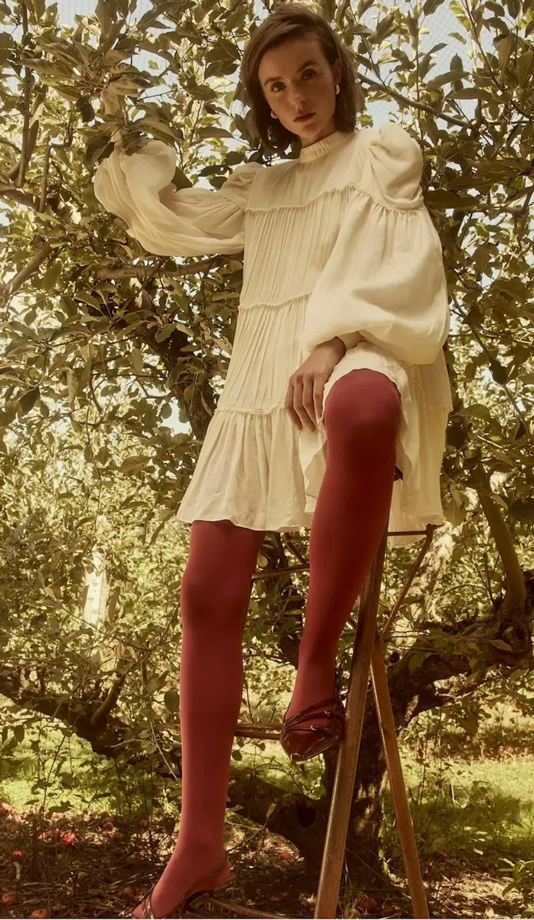 Rooh Collective Zenya Mini Dress In White Size 10 for rent on The Volte - main image