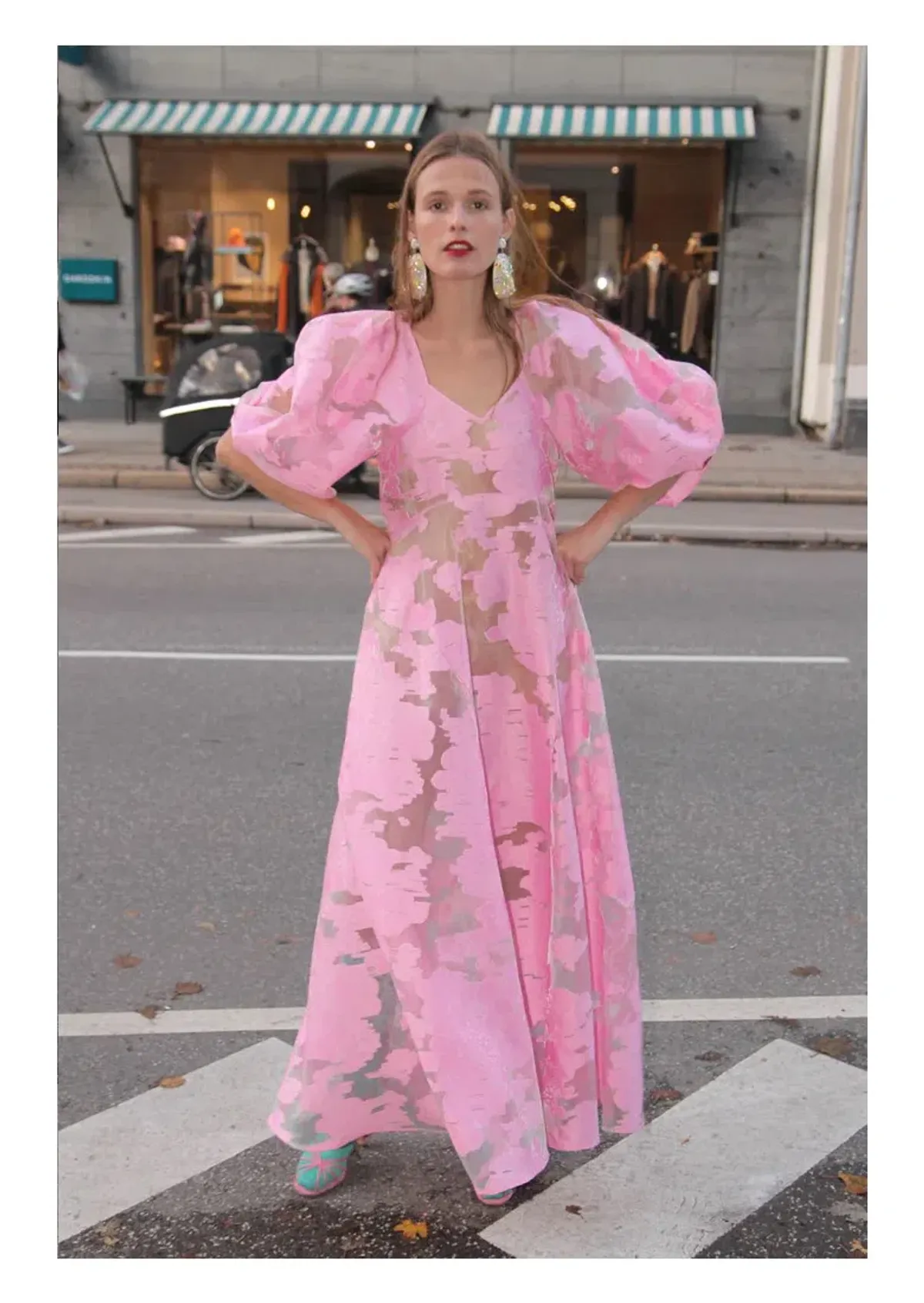 Mr. Larkin Lexi Organza Dress Pink Size 10 for rent on The Volte - main image