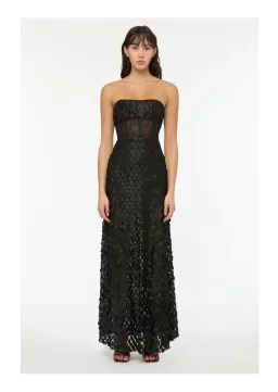 Manning Cartell Supreme Extreme Strapless Dress Black Size 8 for rent on The Volte - image 1