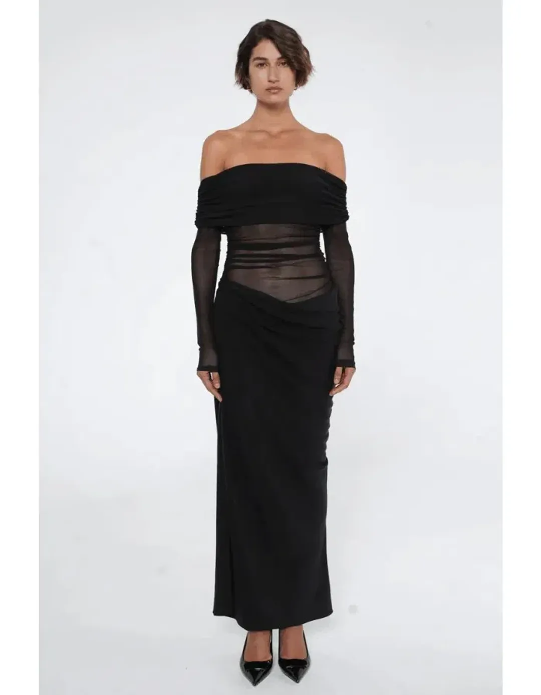 Benni Yasmin Maxi Dress Black Size 8 for rent on The Volte - main image