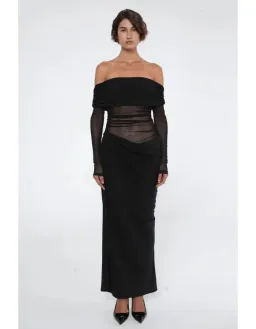 Benni Yasmin Maxi Dress Black Size 8 for rent on The Volte - image 1