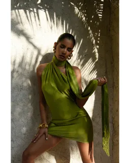 Rat & Boa Serafia Dress Green Size AU 10 for rent on The Volte - image 1