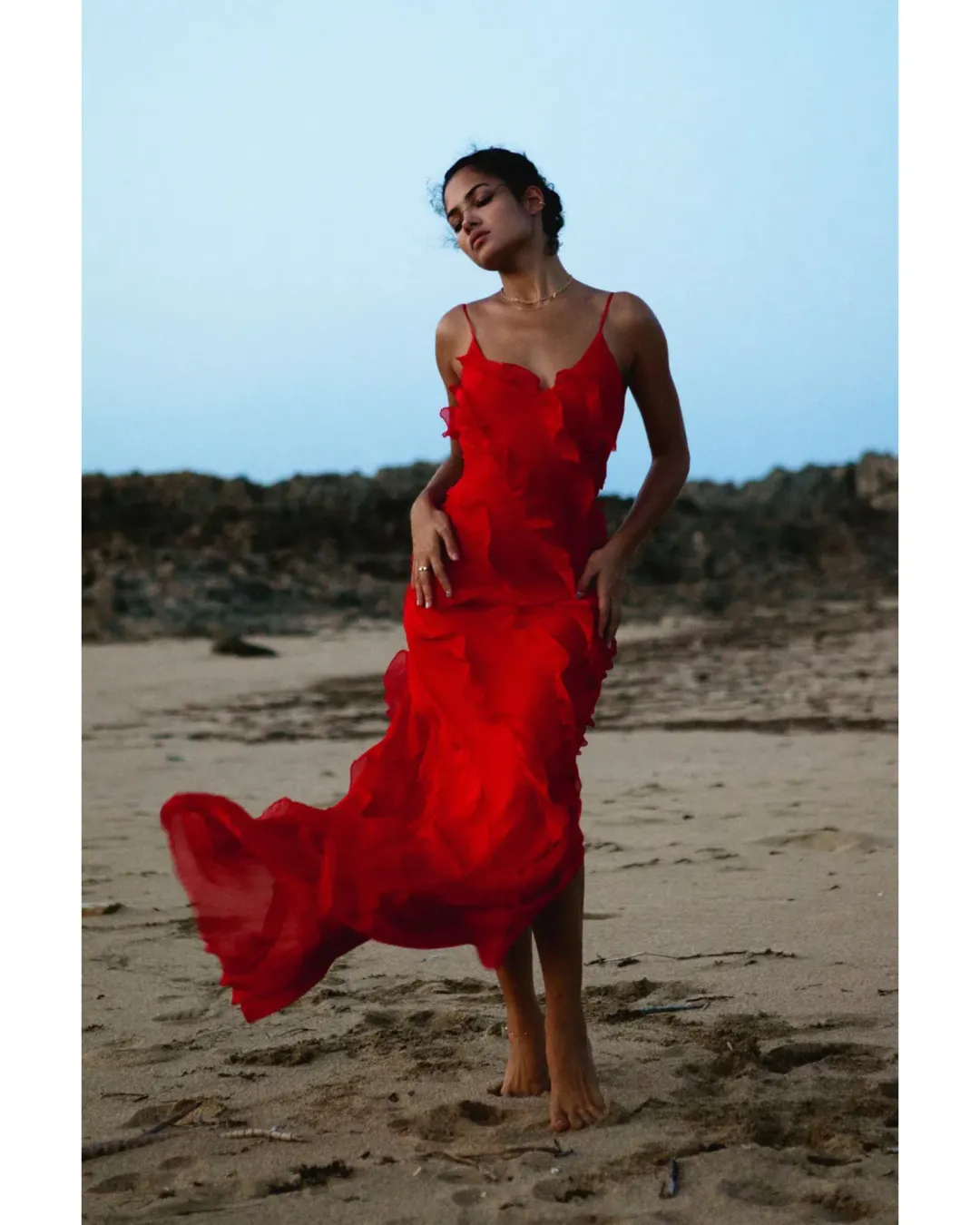 Rat & Boa Cecelia Dress Red Size AU 10 for rent on The Volte - main image