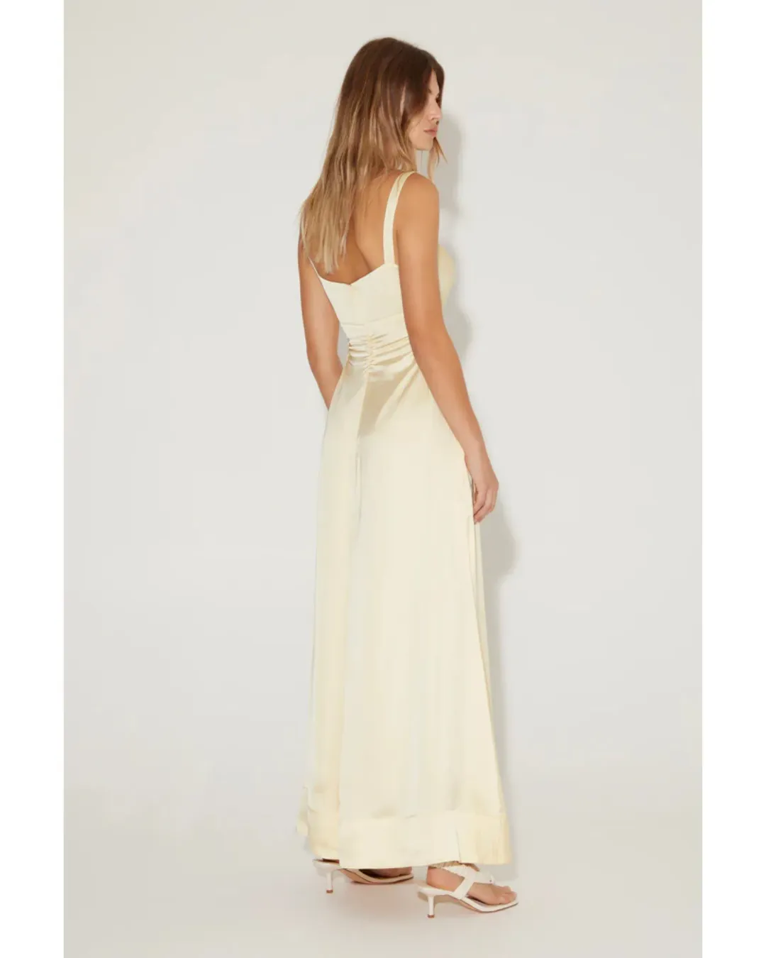 Hansen and Gretel Carlos Dress Maxi in Lemon Size XS / AU 6 for rent on The Volte - main image