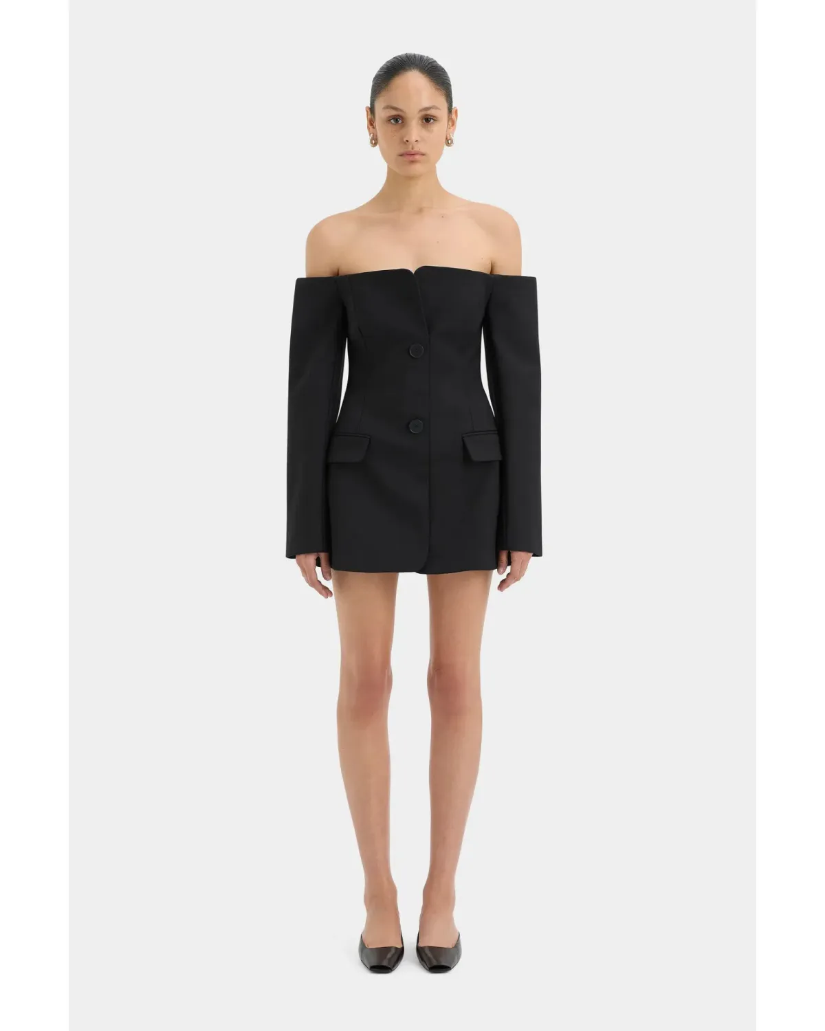 Sir The Label Sandrine Mini Dress Black Size AU 4-6 for rent on The Volte - main image