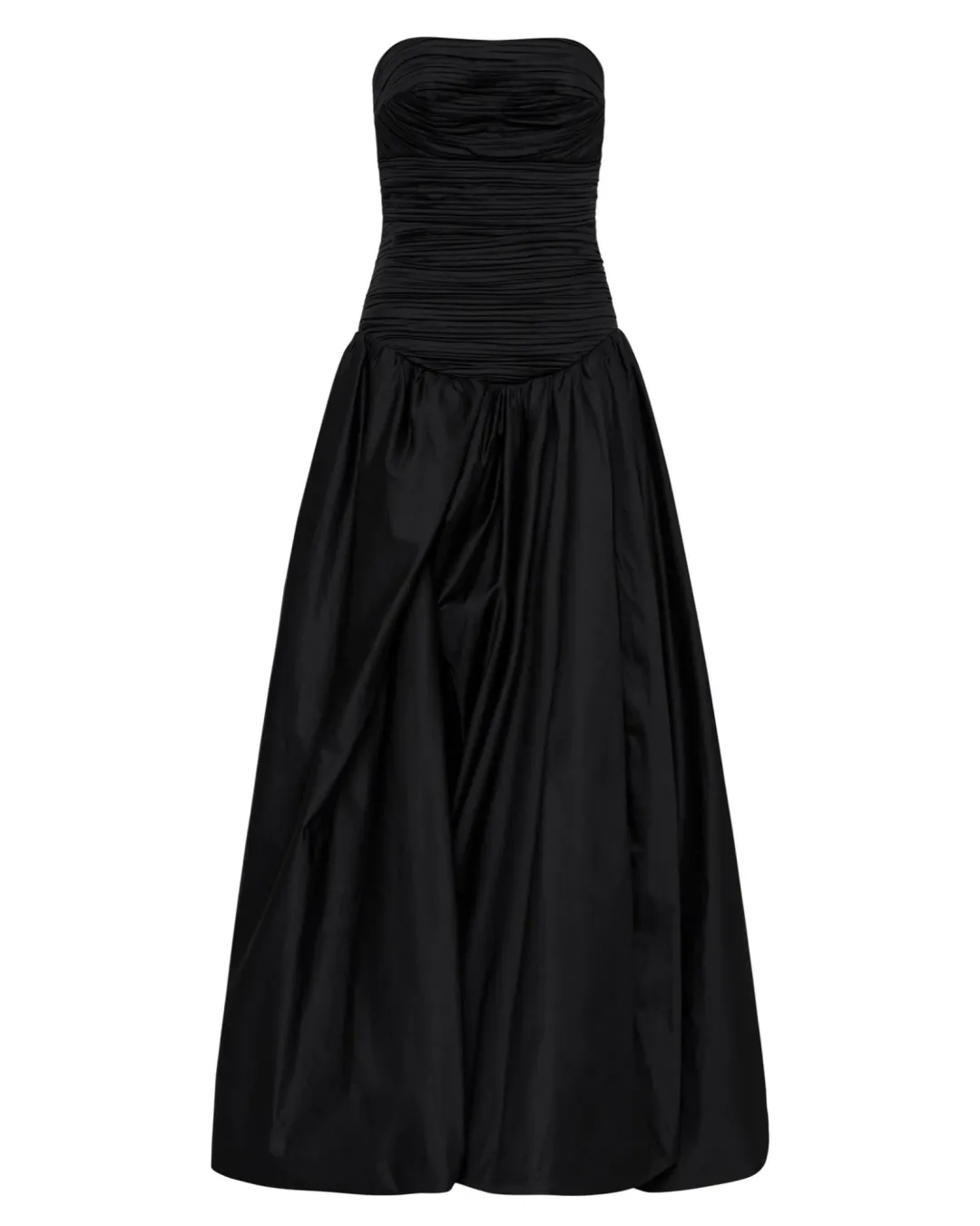 Aje Violette Bubble Hem Maxi Dress in Black Size AU 8 for rent on The Volte - main image