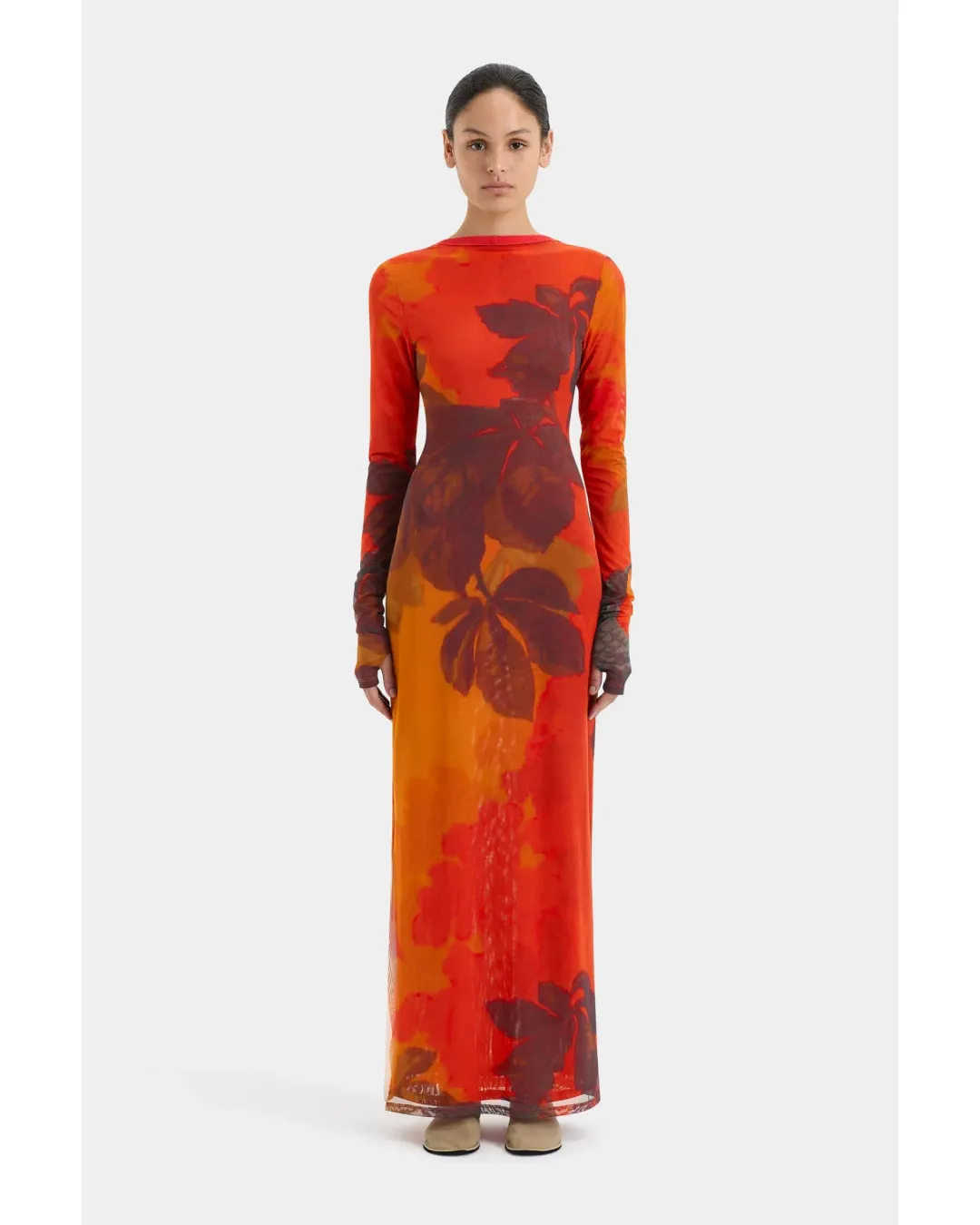 Sir The Label Libertine Cut Out Midi Dress Wren Print Size 0 / AU 6 for rent on The Volte - main image