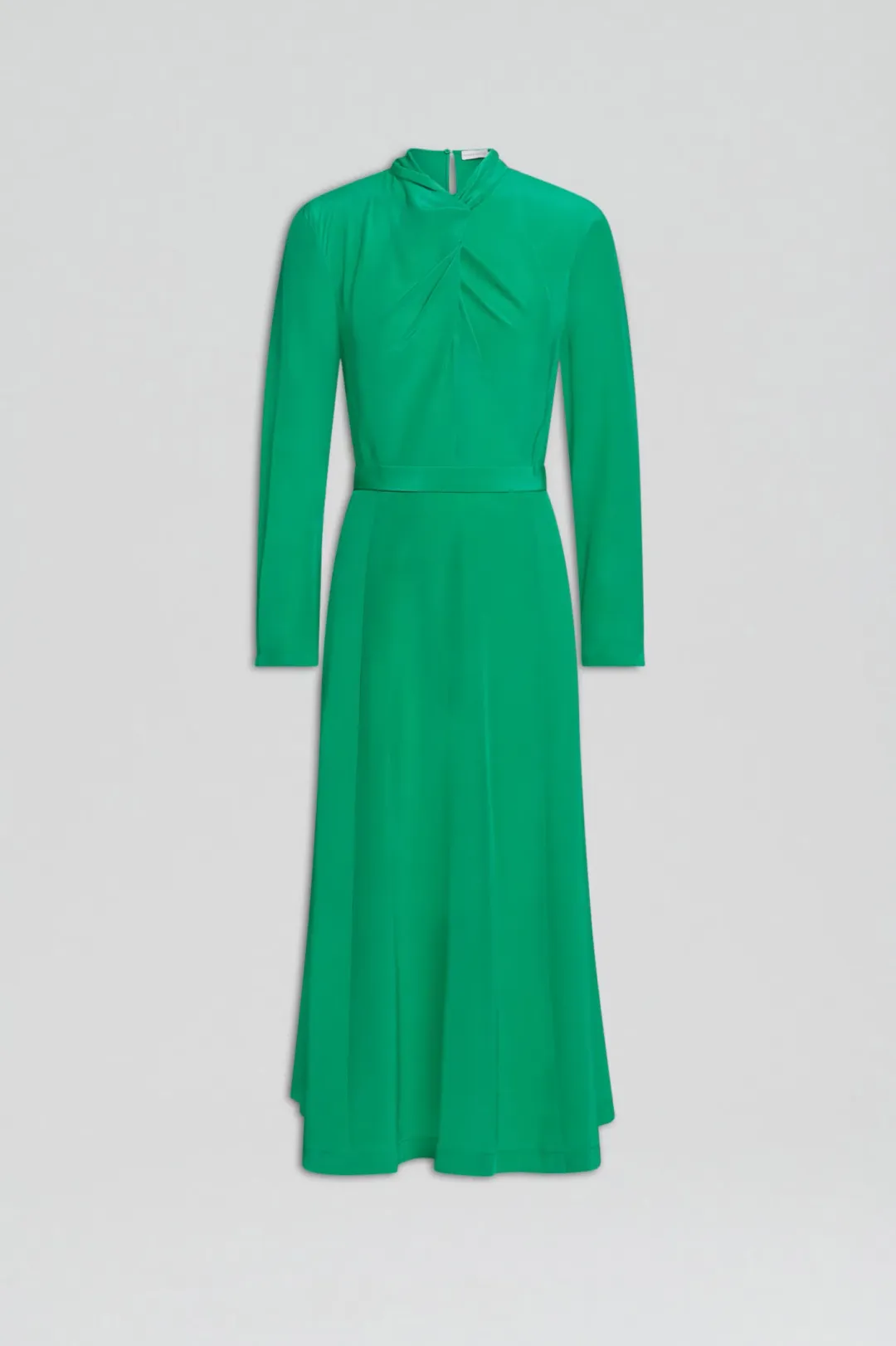 Scanlan Theodore Silk Drape Neck Dress Emerald Size 10 for rent on The Volte - main image