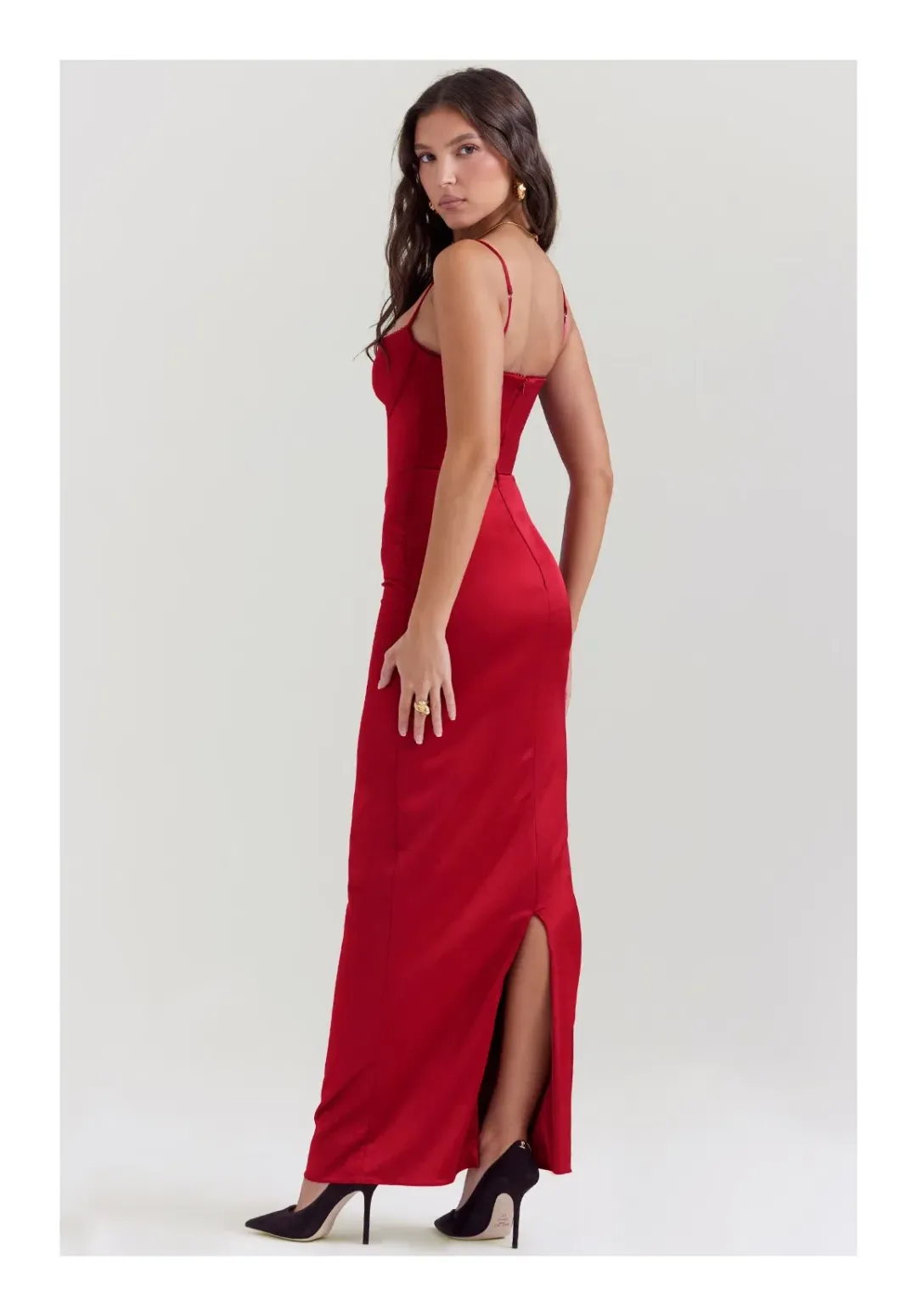 House of CB Stefania Dress Ruby Size S / AU 8 for rent on The Volte - main image