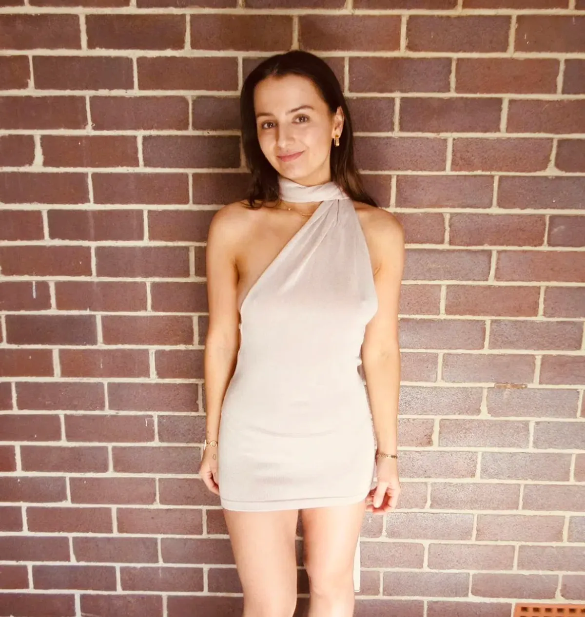 Aya Muse Bari Mini Dress Cream Size XS / AU 6 for rent on The Volte - main image