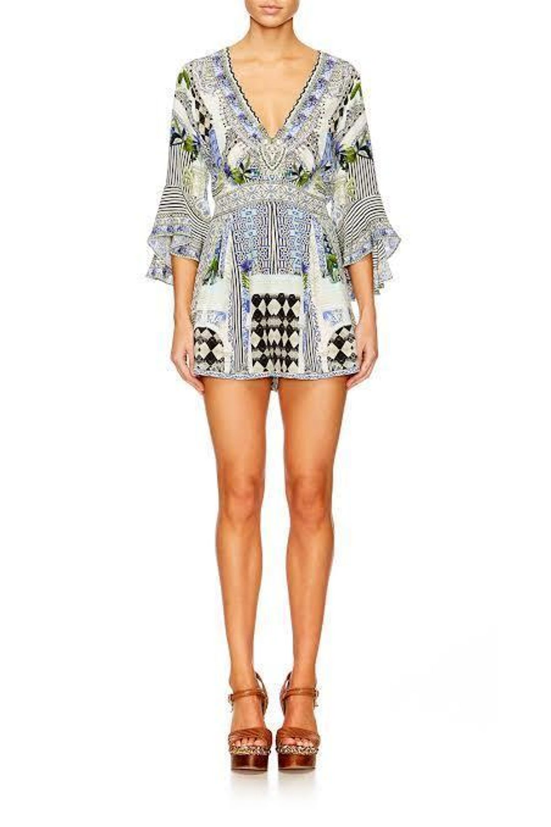 Camilla Sweet Escape Playsuit Blue Size 8 for rent on The Volte - main image