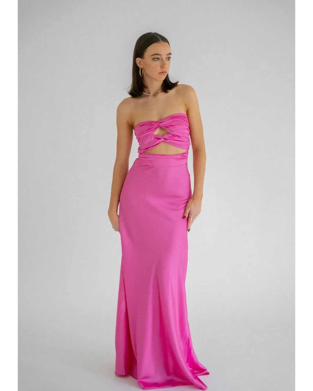 HNTR The Label Inka Gown Pink Size S / AU 8 for rent on The Volte - main image