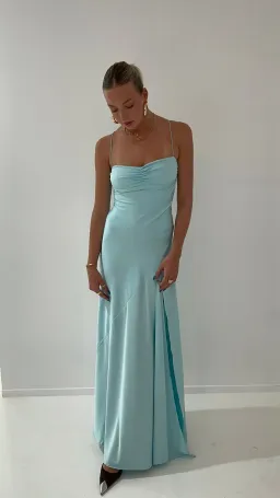 HNTR the Label Gaia Gown Aqua Size S / AU 8 for rent on The Volte - image 3