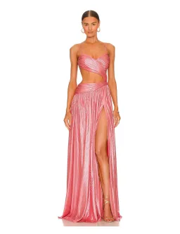 Retrofete Aglaia Dress Calypso Coral Pink Size S/ Au 6-8 for rent on The Volte - image 1