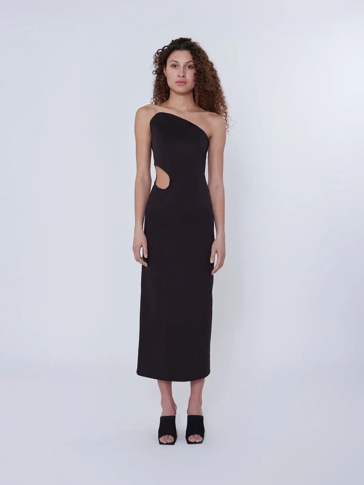 Elaine Hersby Pippa Midi Dress Black Size L / AU 12 for rent on The Volte - main image