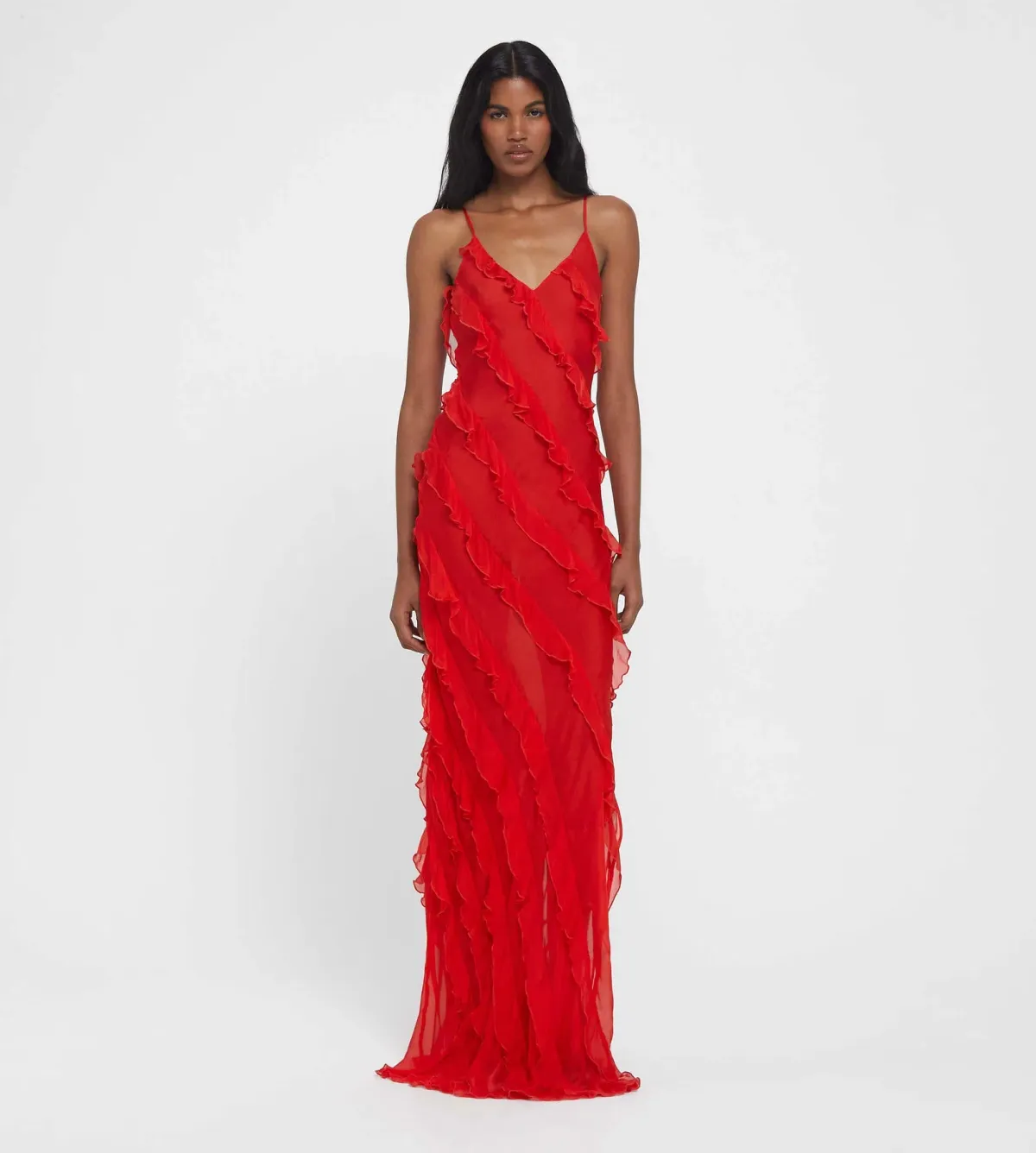 Rat & Boa Cecelia Maxi Dress Red Size XS / AU 6 for rent on The Volte - main image