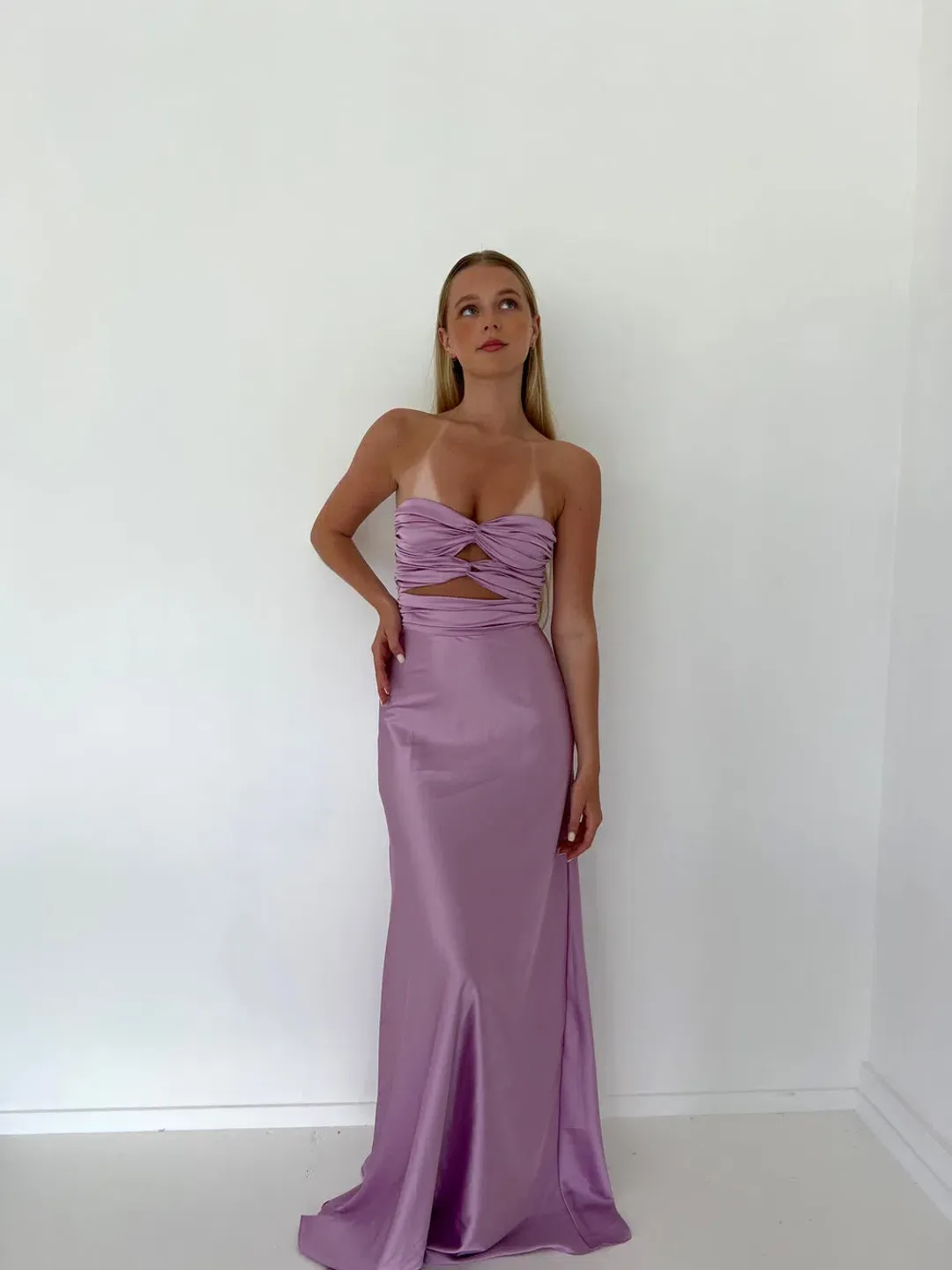 HNTR the Label Inka Gown Lilac Size S / AU 8 for rent on The Volte - main image