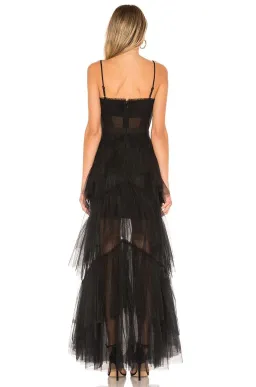 BCBGMAXAZRIA Corset Tulle Gown Black Size 0 / AU 6 for rent on The Volte - image 2