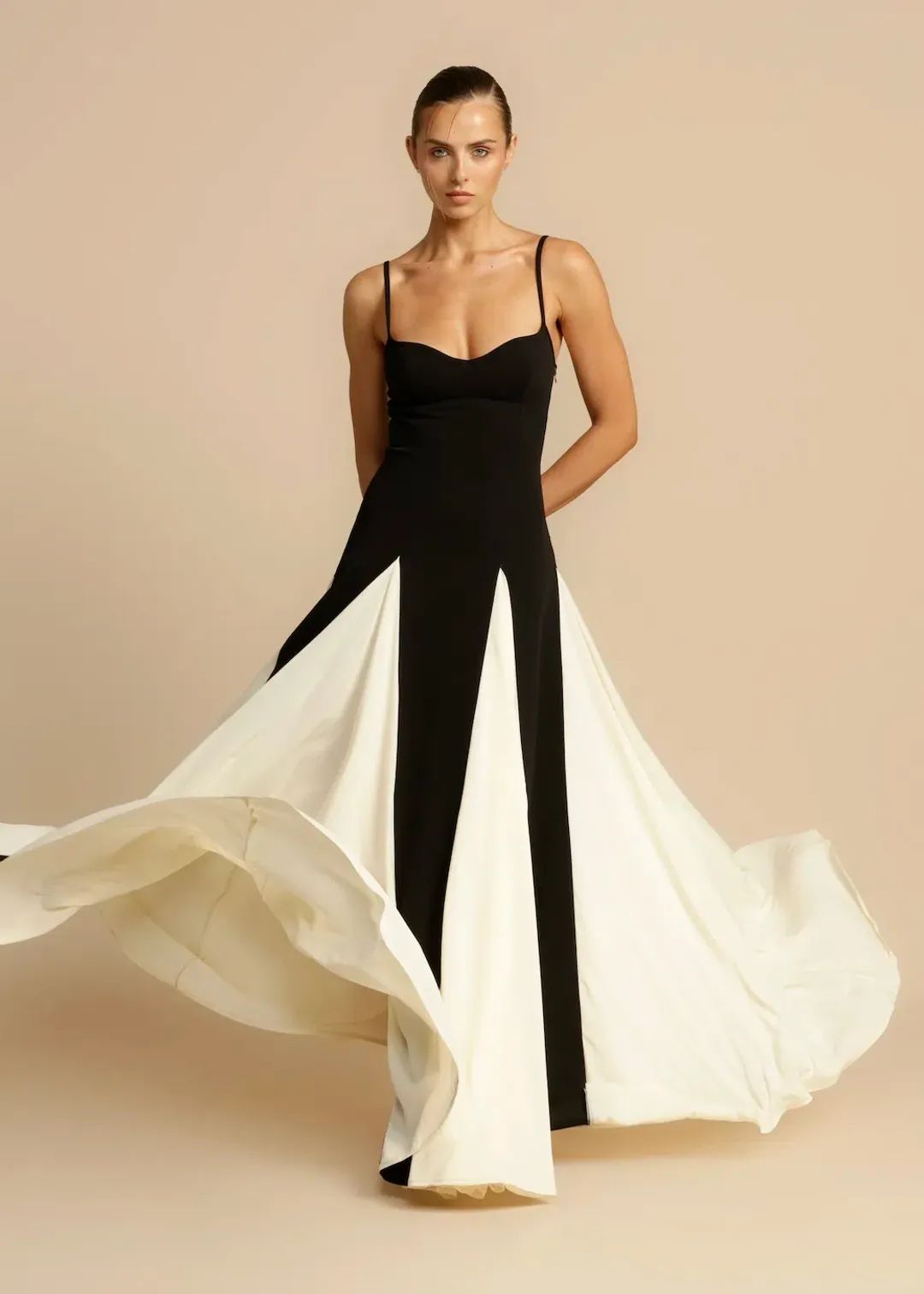 Arcina Ori Paloma Dress Black/White Size S / AU 8  for rent on The Volte - main image