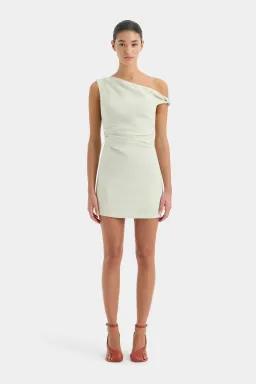 Sir The Label Iris Twist Mini Dress Light Sage Size 1 / AU 8 for rent on The Volte - image 1