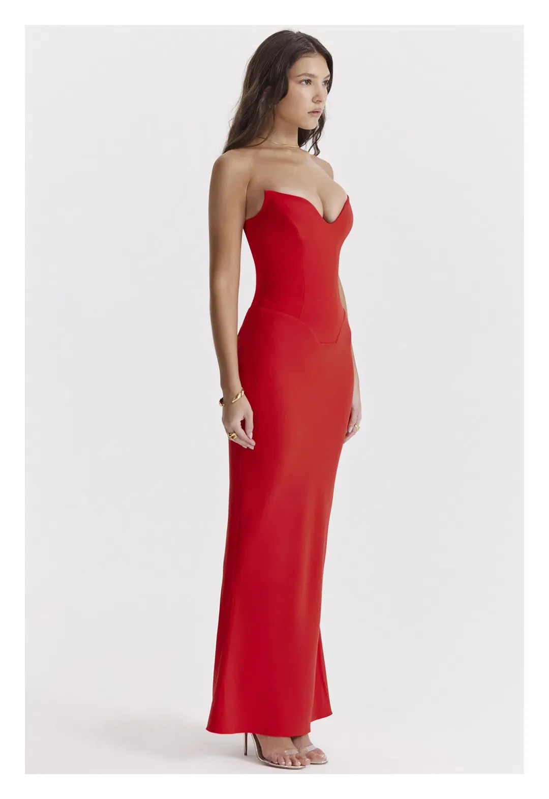 House of CB Tamara Cherry Dress Red Size XS / AU 6 for rent on The Volte - main image
