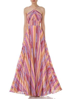 AMUR Janet Cutout Pleated Evening Dress Gown size 8 for rent on The Volte - image 1