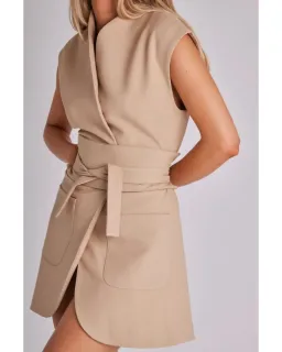 Odd Muse Ultimate Muse Sleeveless Dress Beige Size AU 12 for rent on The Volte - image 3