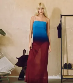 Rat & Boa Arabella Dress Blue/Burgundy Size S / AU 8 for rent on The Volte - image 2