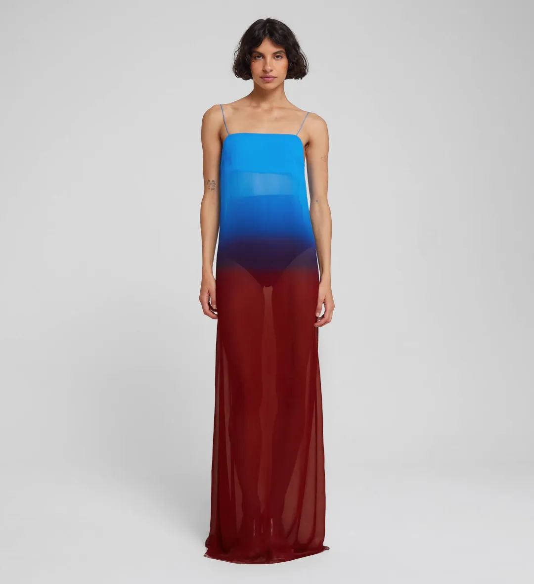 Rat & Boa Arabella Dress Blue/Burgundy Size S / AU 8 for rent on The Volte - main image