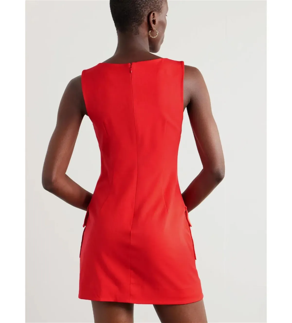 Staud Sheila Buckle-embellished Twill Mini Dress Size XS/Au 6 for rent on The Volte - main image