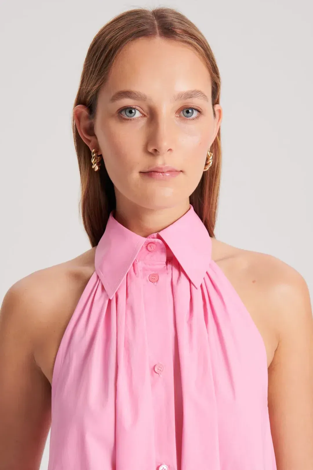 Scanlan Theodore The Parachute Sleeveless Shirt Dress Pink Size  12 for rent on The Volte - main image