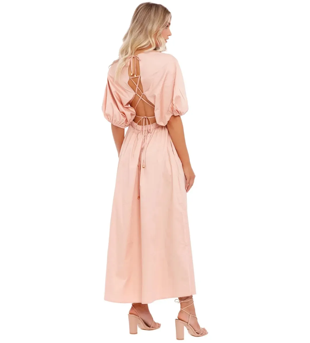Suboo Rosanna Backless Dress Pink Size 8  for rent on The Volte - main image