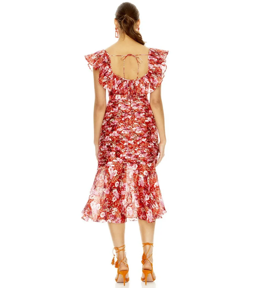 Talulah Cloud Nine Midi Dress Floral Size 6  for rent on The Volte - main image