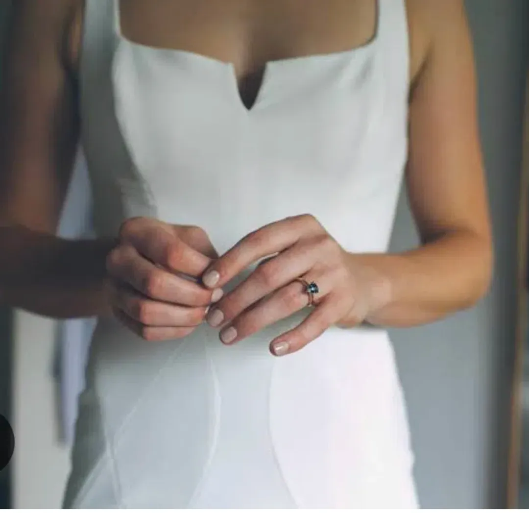 Rachel Gilbert Anneke Dress Ivory Size 8 for rent on The Volte - main image