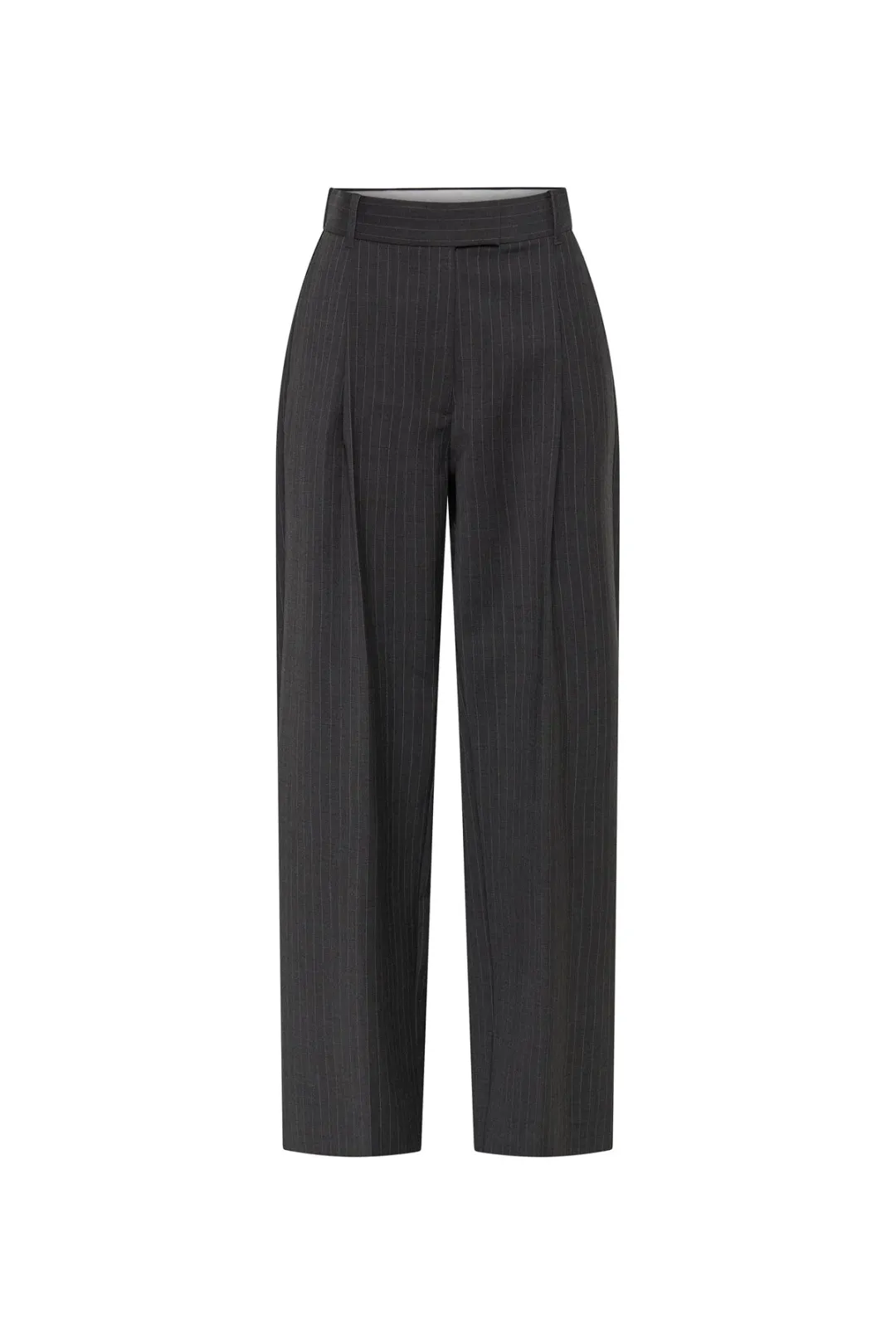 Camilla and Marc Brancusi Blazer and Pant Set Charcoal Pinstripe Size AU 8 for rent on The Volte - main image